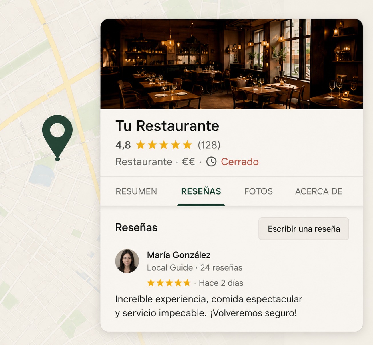 Presencia en Google Maps y reseñas